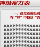 神级视力表出世