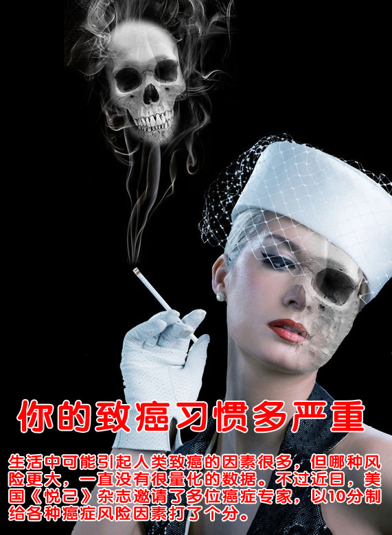 你的致癌习惯多严重