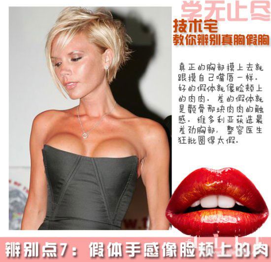 教你辨别真假胸部