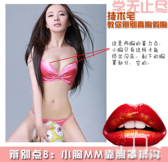 教你辨别真假胸部